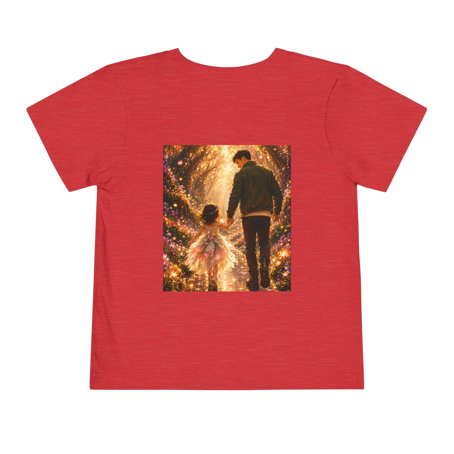 Toddler Tee — "Welcome Little One" Father & Daughter Walk Graphic