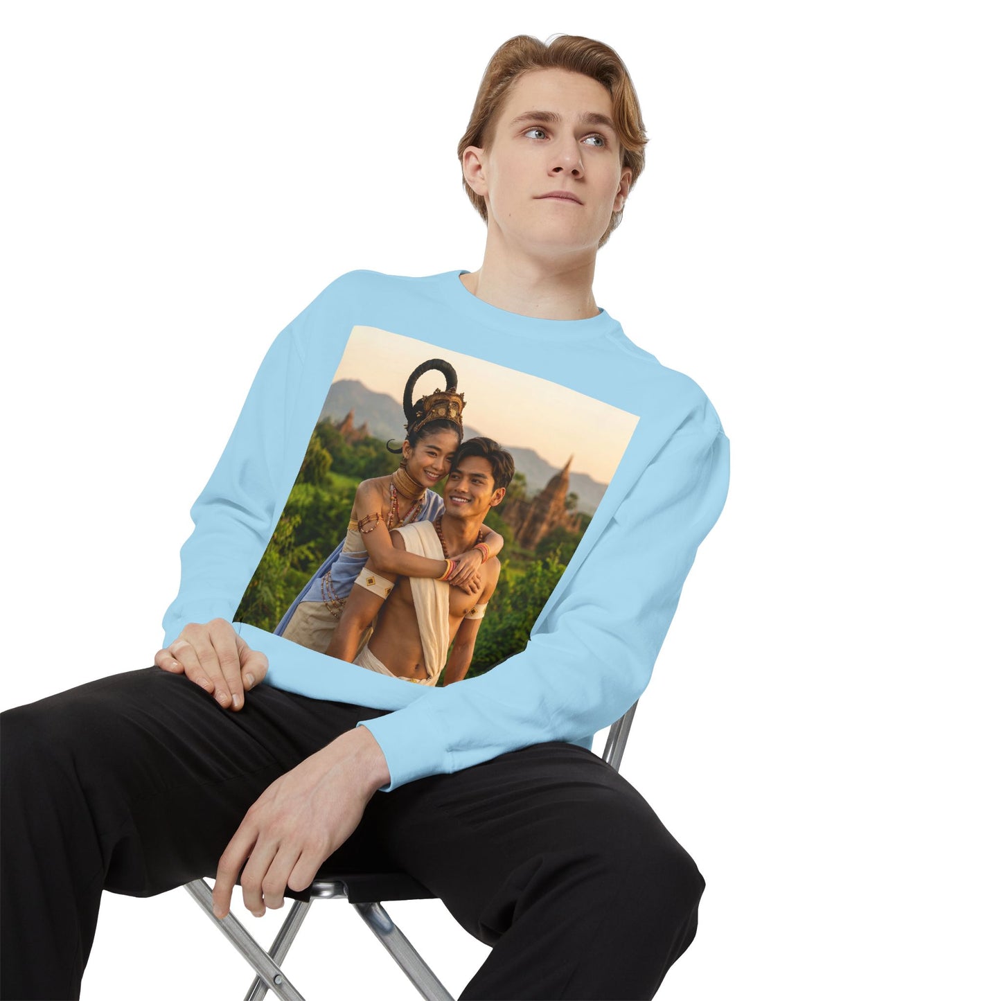 Couple Portrait Sweatshirt — Romantic Travel Photo Crewneck