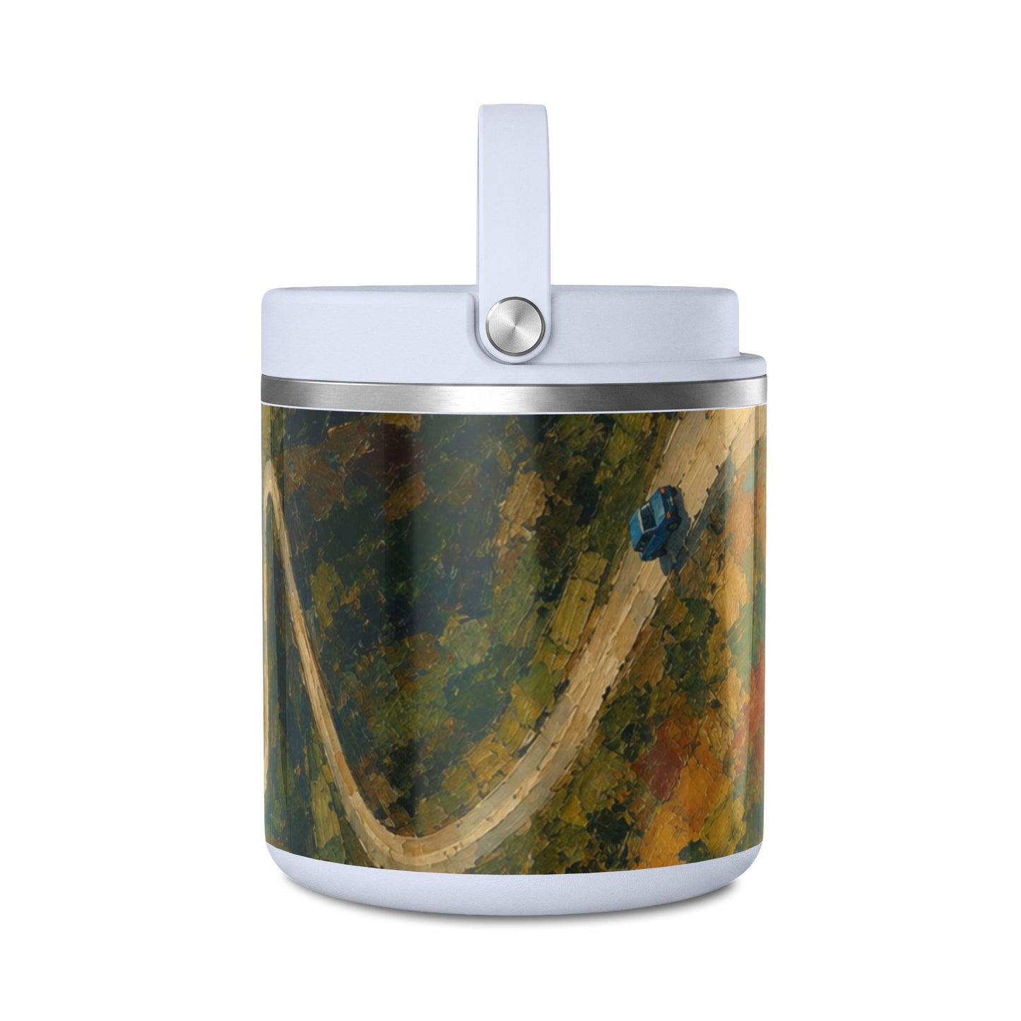 25oz Insulated Food Jar — Abstract Art Ledo road (Burma)