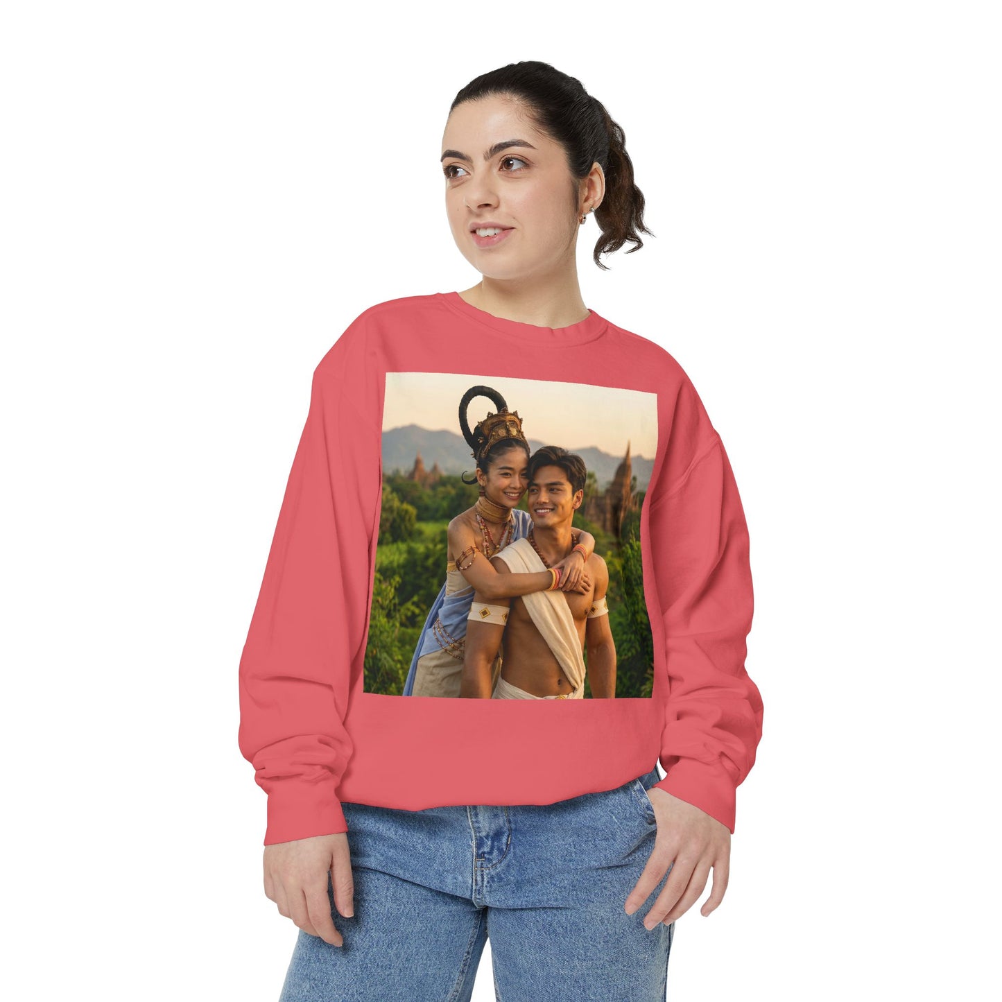 Couple Portrait Sweatshirt — Romantic Travel Photo Crewneck