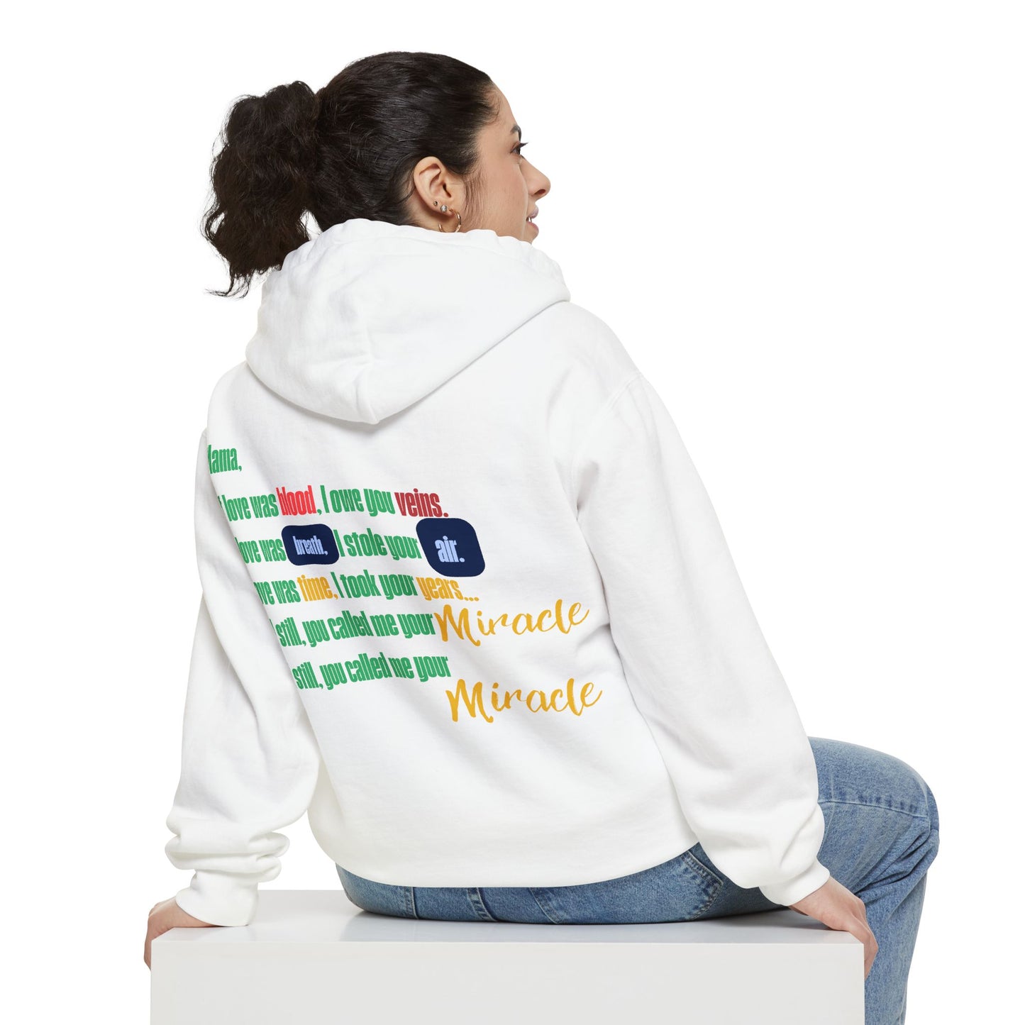 Classic White Hoodie — Minimal Garment-Dyed Pullover for Everyday Comfort