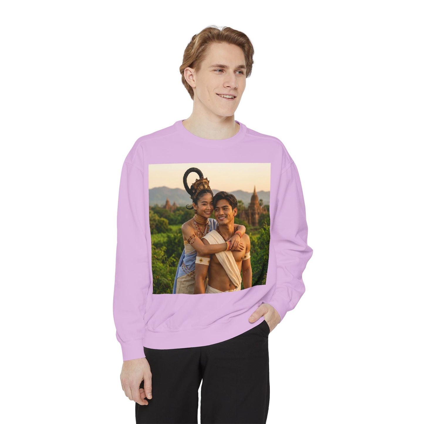 Couple Portrait Sweatshirt — Romantic Travel Photo Crewneck