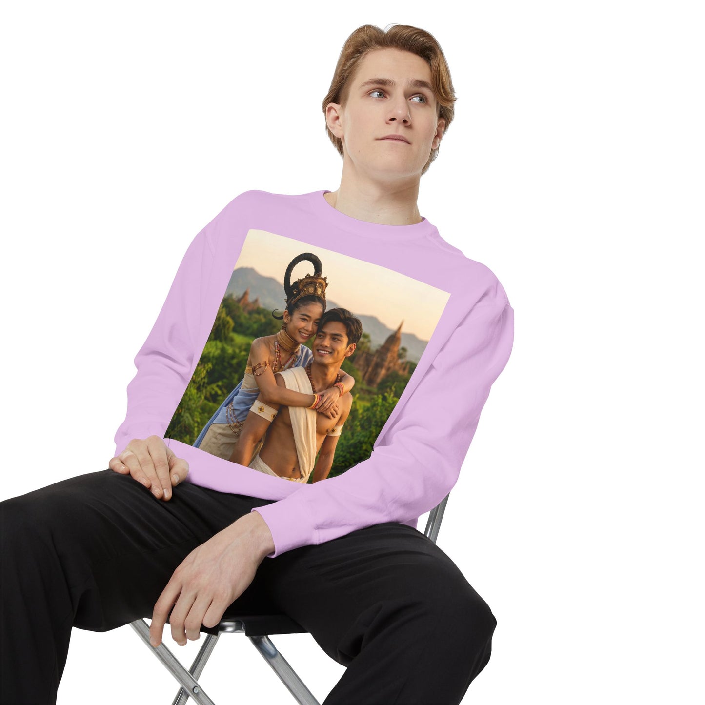 Couple Portrait Sweatshirt — Romantic Travel Photo Crewneck