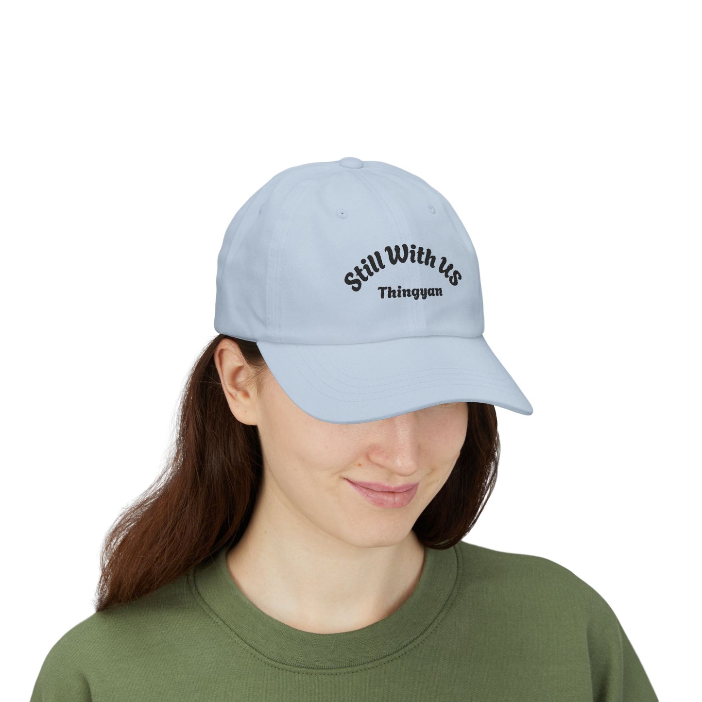 Still With Us Dad Cap — Embroidered 'Still With Us' & 'rws' White Baseball Hat