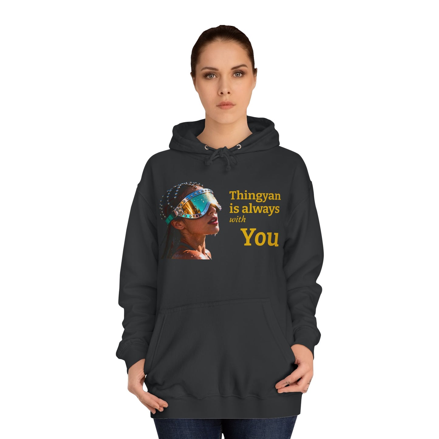 College Hoodie — "Thingyan Is Always with You" Burmese Festival Graphic