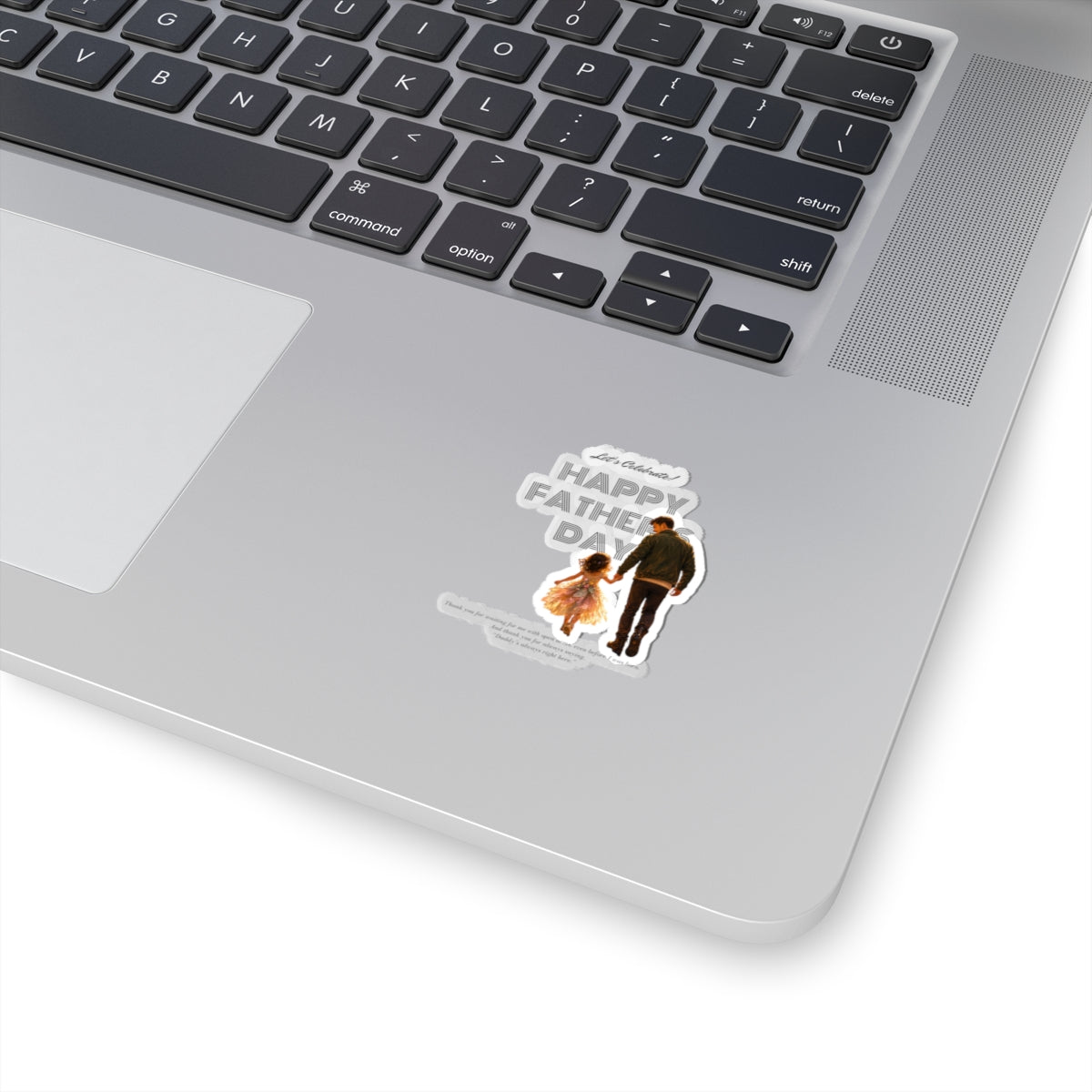 Happy Father’s Day Kiss-Cut Sticker — Dad & Daughter Keepsake