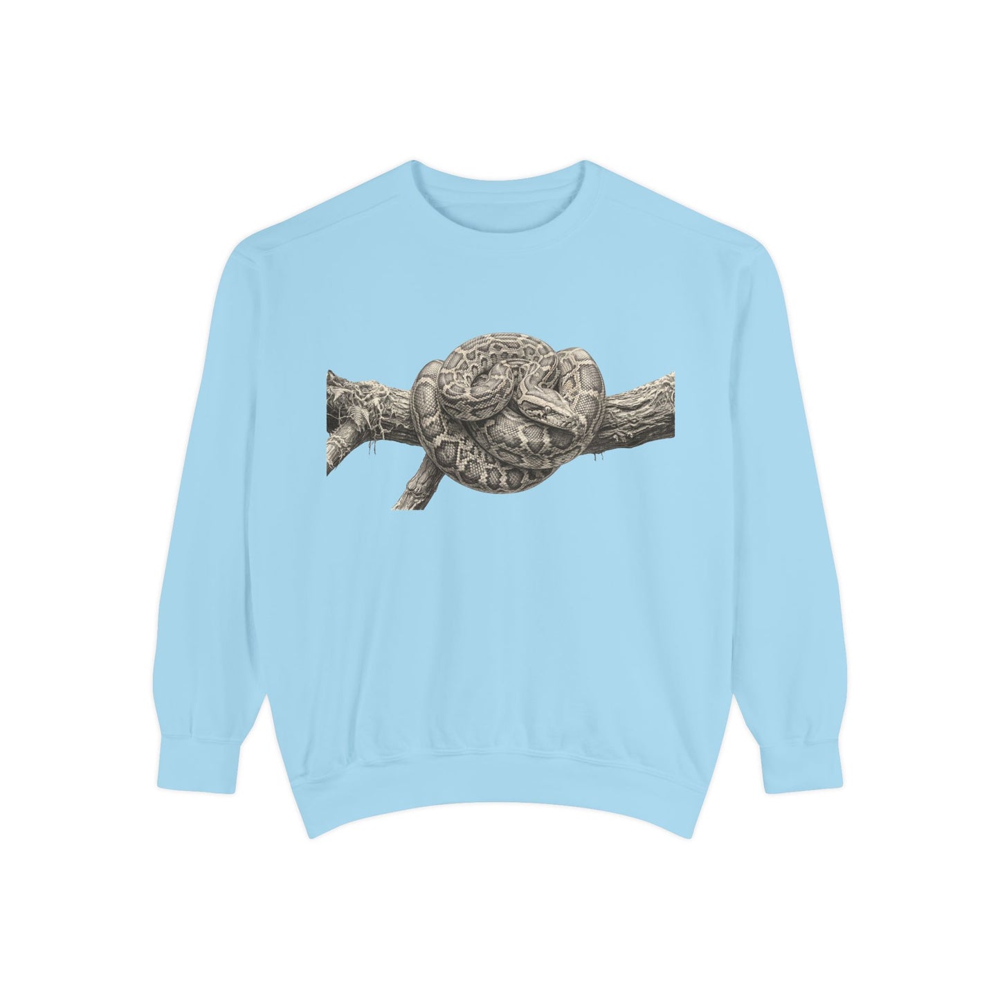 Unisex Garment-Dyed Sweatshirt (Burmese Python)