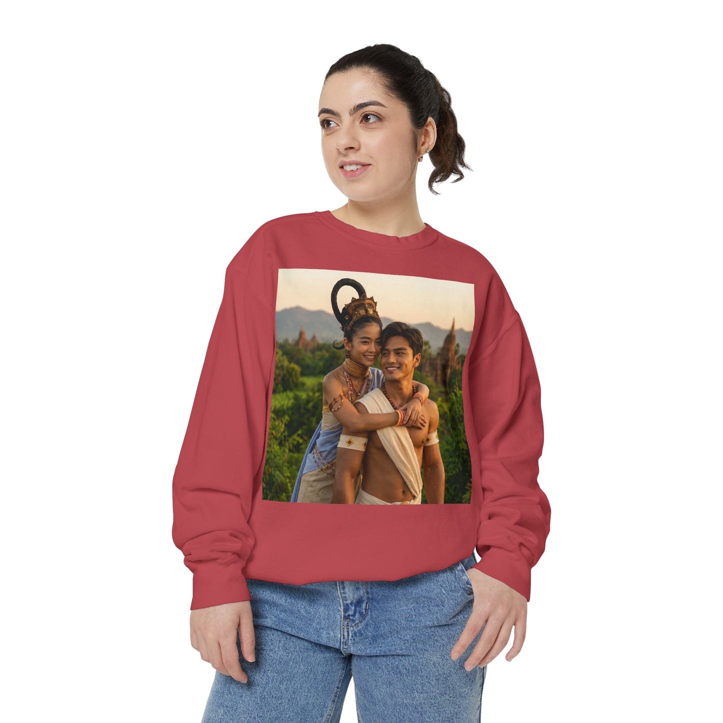 Couple Portrait Sweatshirt — Romantic Travel Photo Crewneck