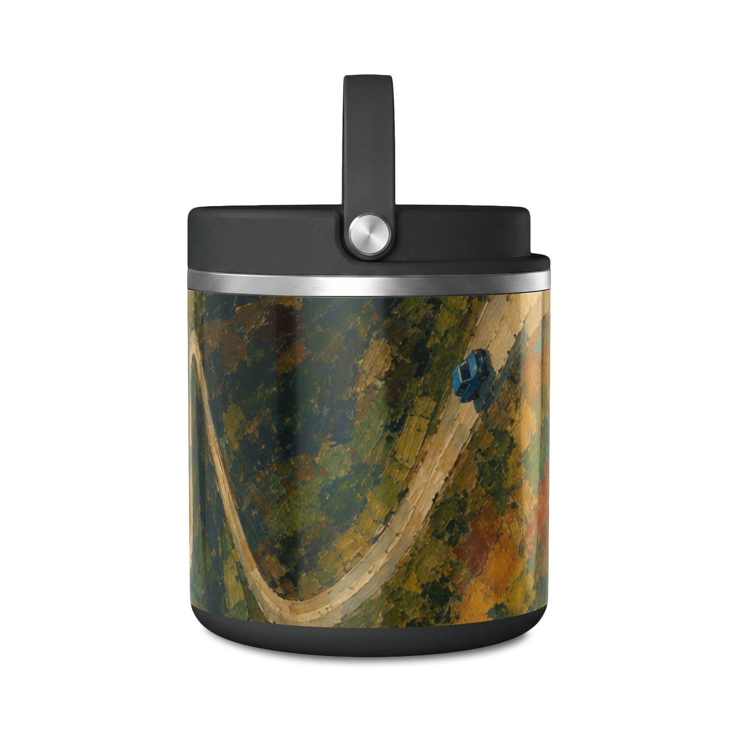 25oz Insulated Food Jar — Abstract Art Ledo road (Burma)