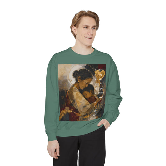 Sweatshirt — Loving Mother & Child Vintage Art Print