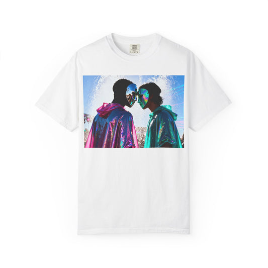 Rave Lovers Graphic T-Shirt — Neon Festival Couple Print