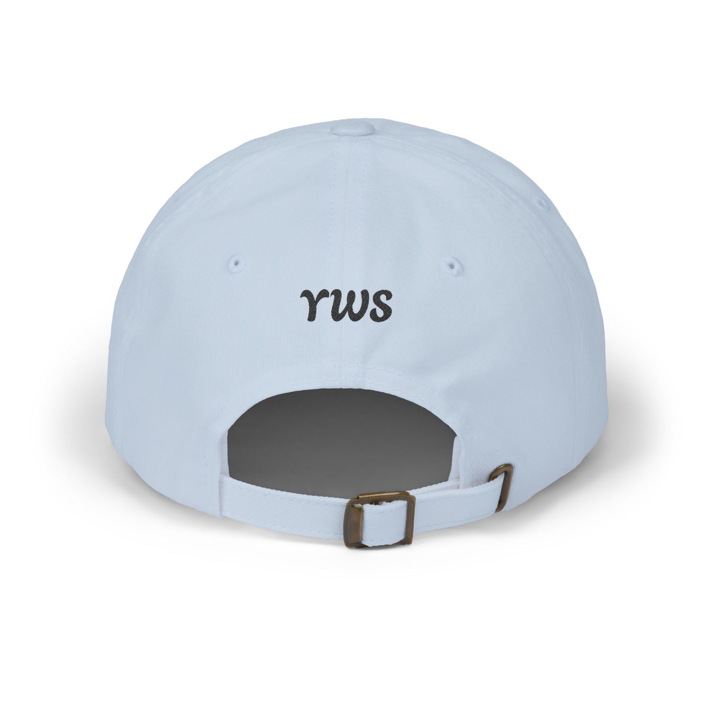 Still With Us Dad Cap — Embroidered 'Still With Us' & 'rws' White Baseball Hat
