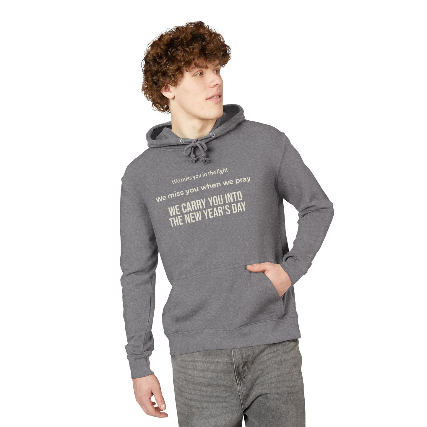 Black 'Tomorrow' Graphic Hoodie — Subtle Tonal Vintage Text Pullover