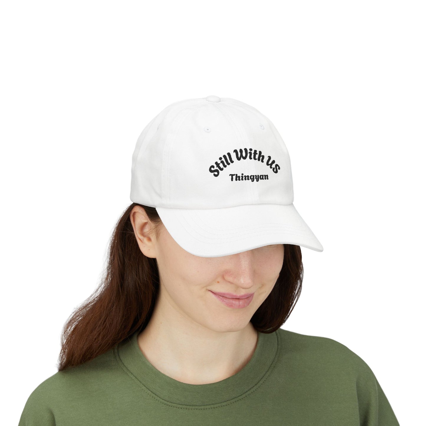 Still With Us Dad Cap — Embroidered 'Still With Us' & 'rws' White Baseball Hat
