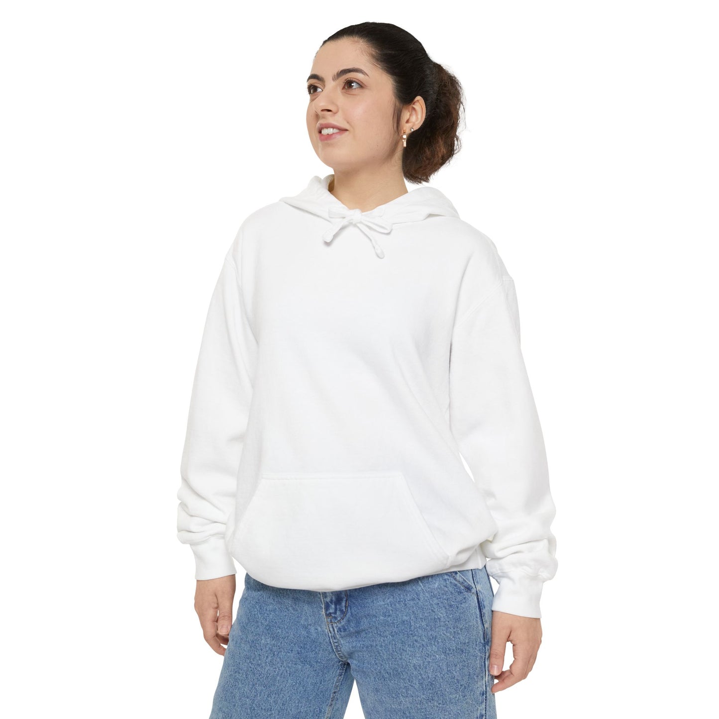 Classic White Hoodie — Minimal Garment-Dyed Pullover for Everyday Comfort