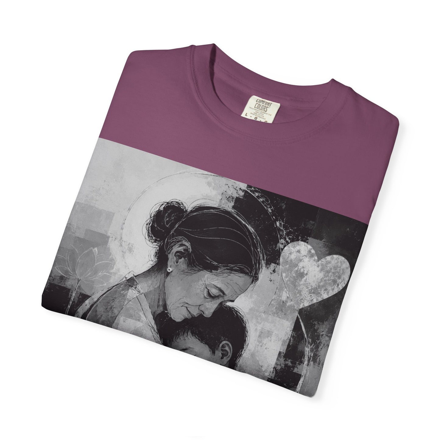 Mother's Day T-Shirt - Vintage Mother & Baby Portrait with "Happy Mother's Day"