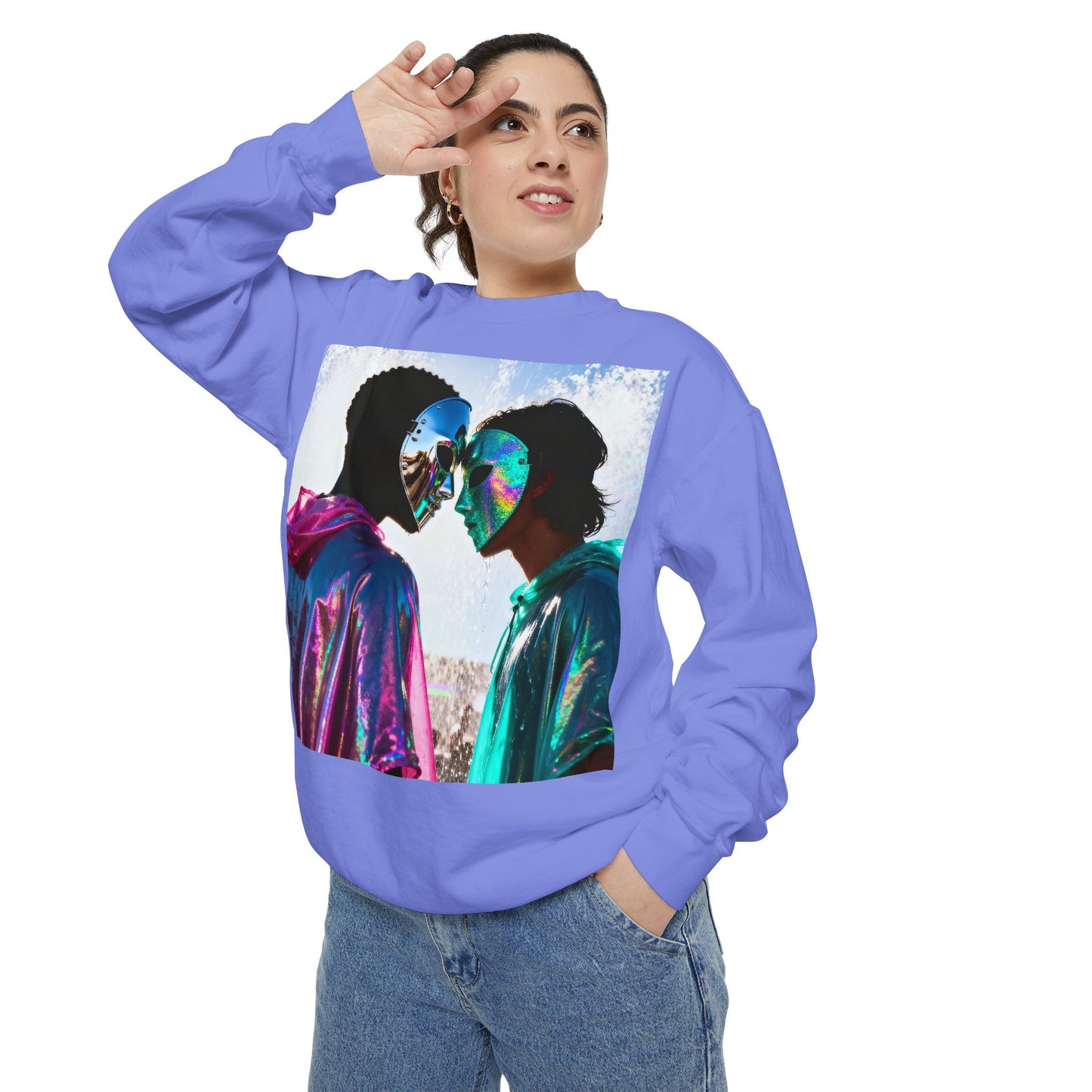 Cosmic Lovers Art Sweatshirt