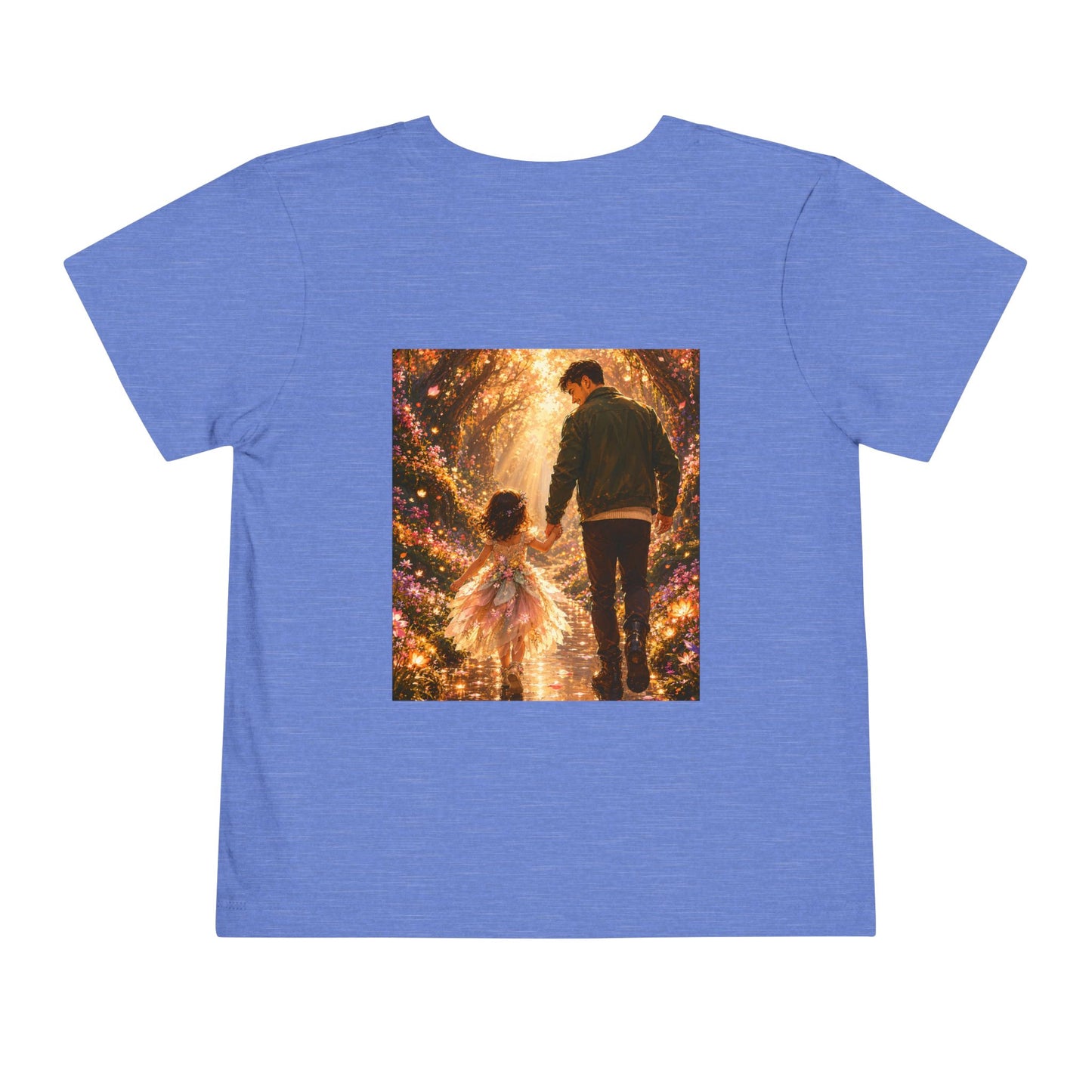 Toddler Tee — "Welcome Little One" Father & Daughter Walk Graphic