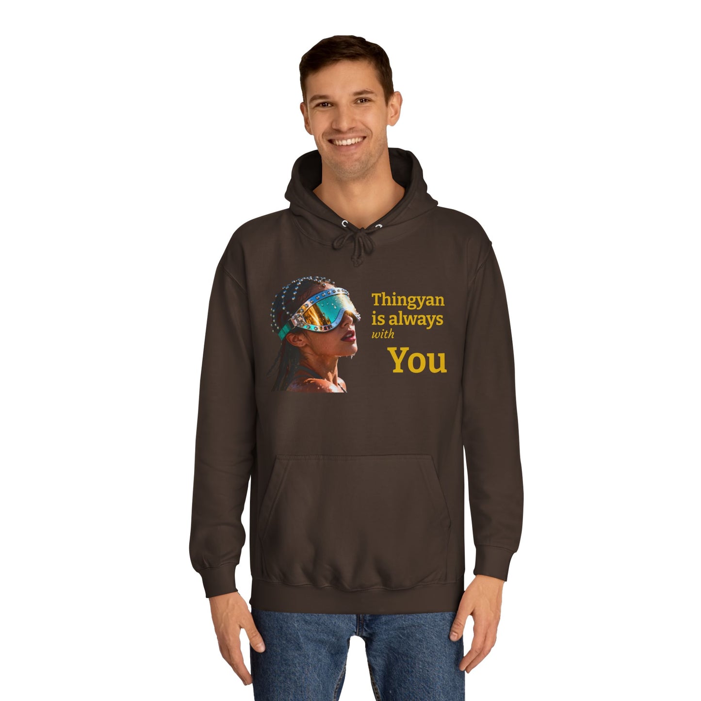 College Hoodie — "Thingyan Is Always with You" Burmese Festival Graphic