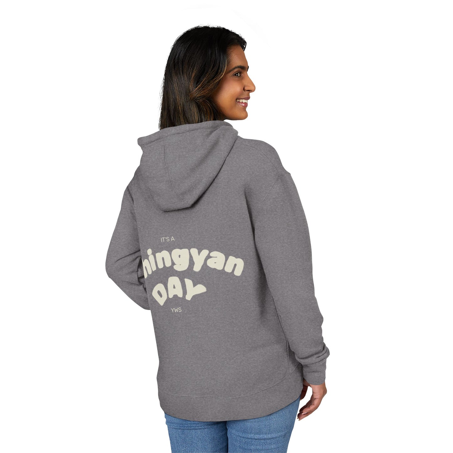 Black 'Tomorrow' Graphic Hoodie — Subtle Tonal Vintage Text Pullover