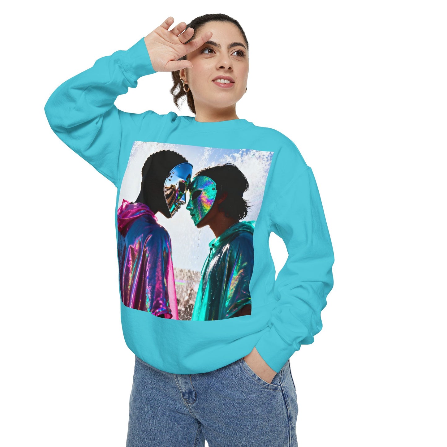 Cosmic Lovers Art Sweatshirt