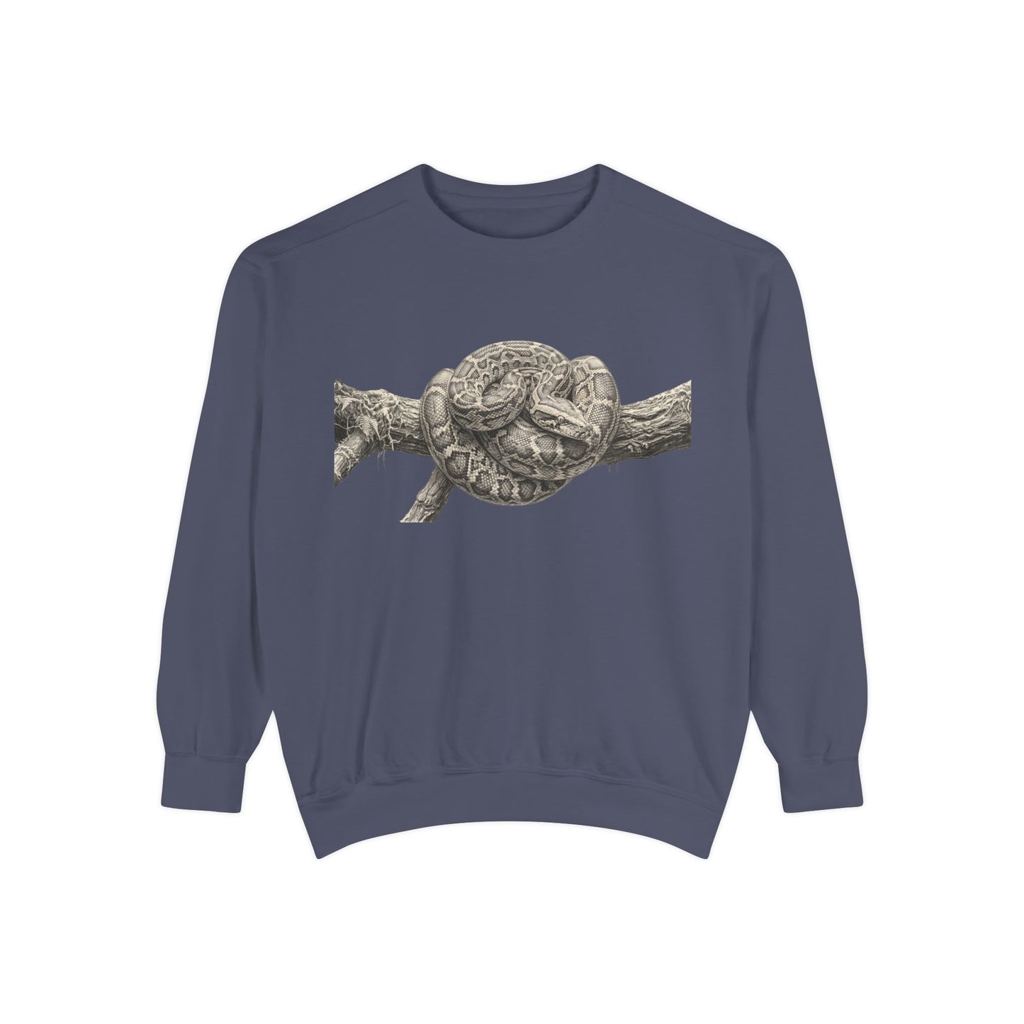 Unisex Garment-Dyed Sweatshirt (Burmese Python)