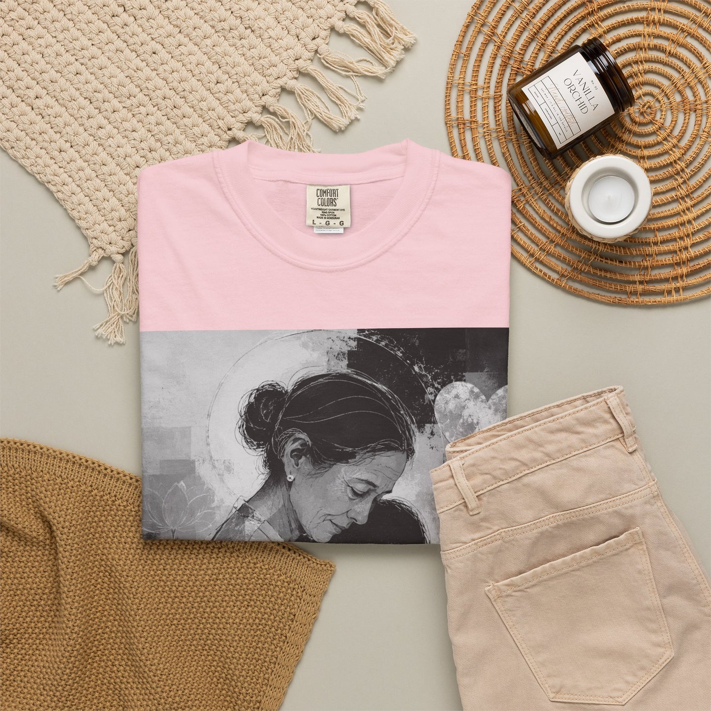 Mother's Day T-Shirt - Vintage Mother & Baby Portrait with "Happy Mother's Day"