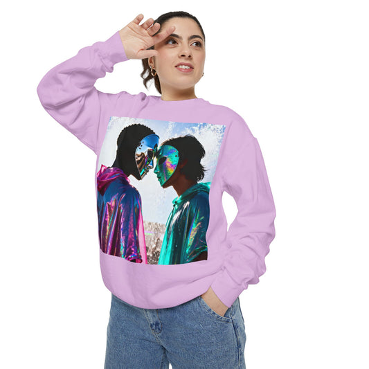 Cosmic Lovers Art Sweatshirt