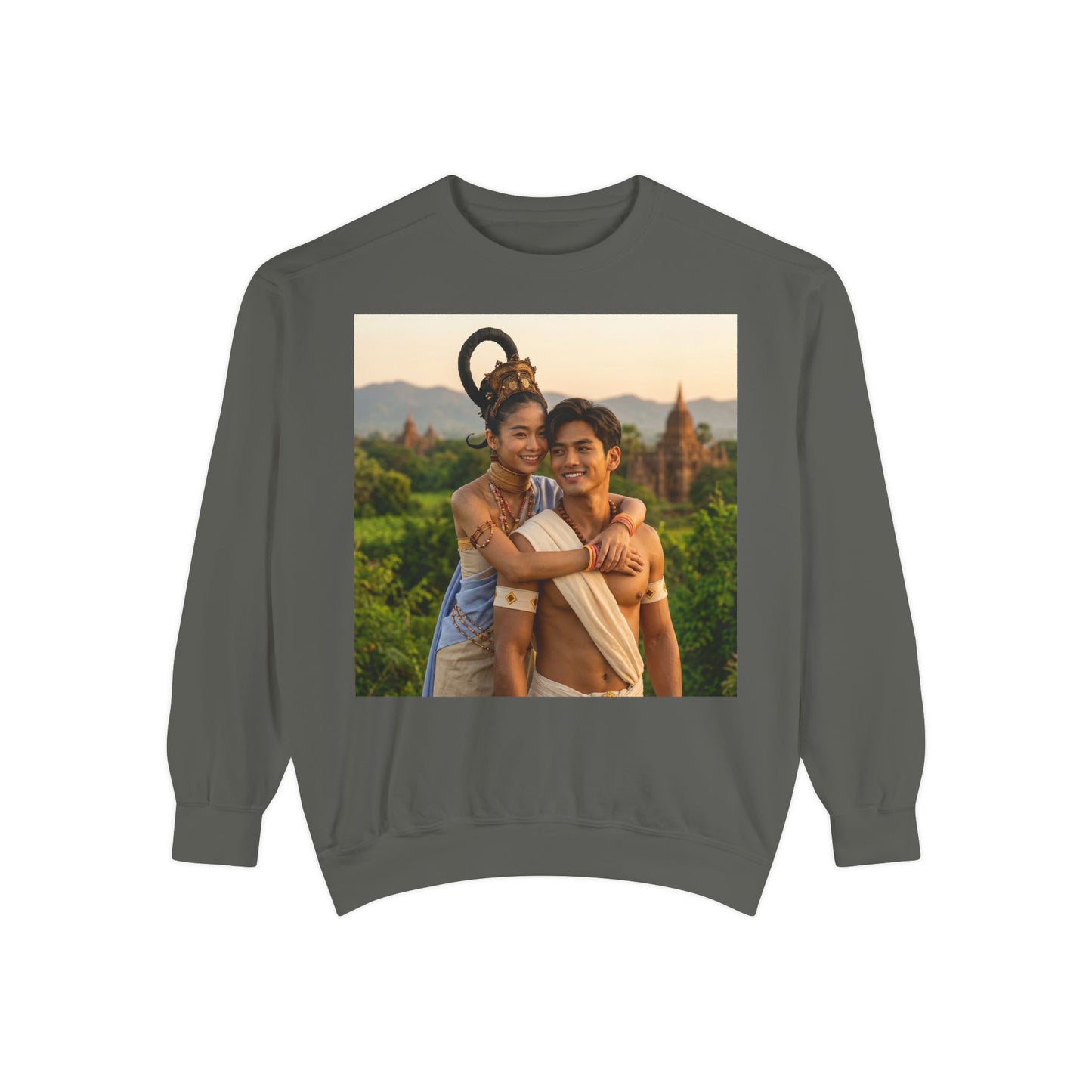 Couple Portrait Sweatshirt — Romantic Travel Photo Crewneck