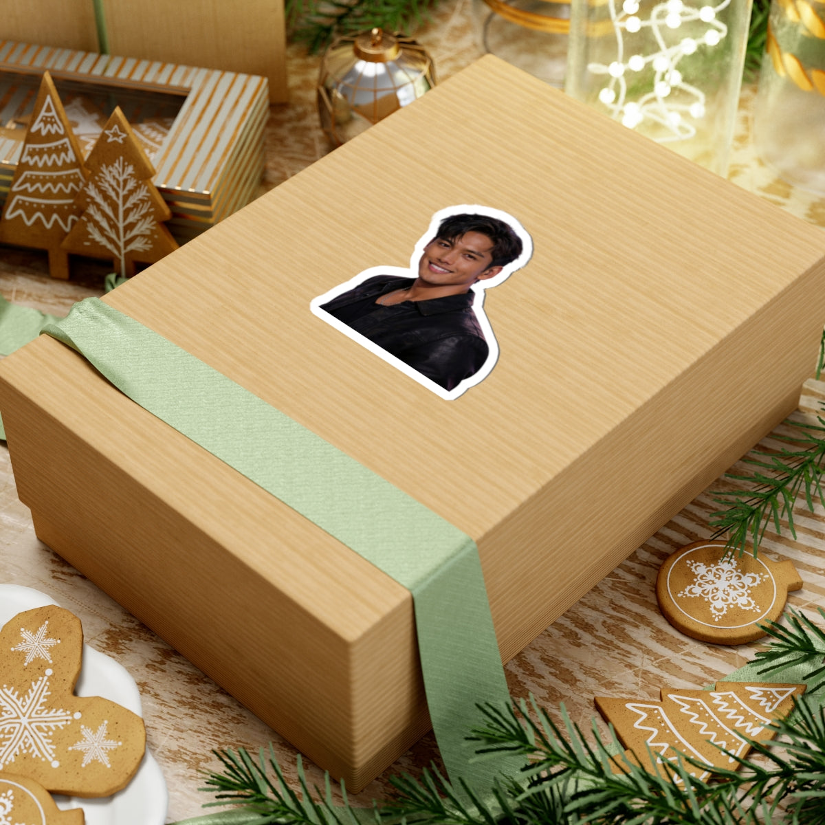 Kiss-Cut Sticker — Handsome Portrait Sticker for Laptops, Water Bottles & Journals