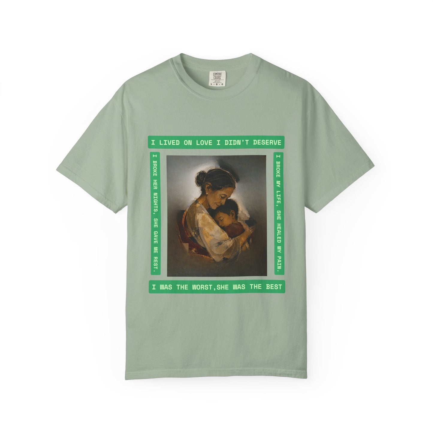 T-Shirt — 'I Lived on Love I Didn’t Deserve' Mother & Child Art Tee