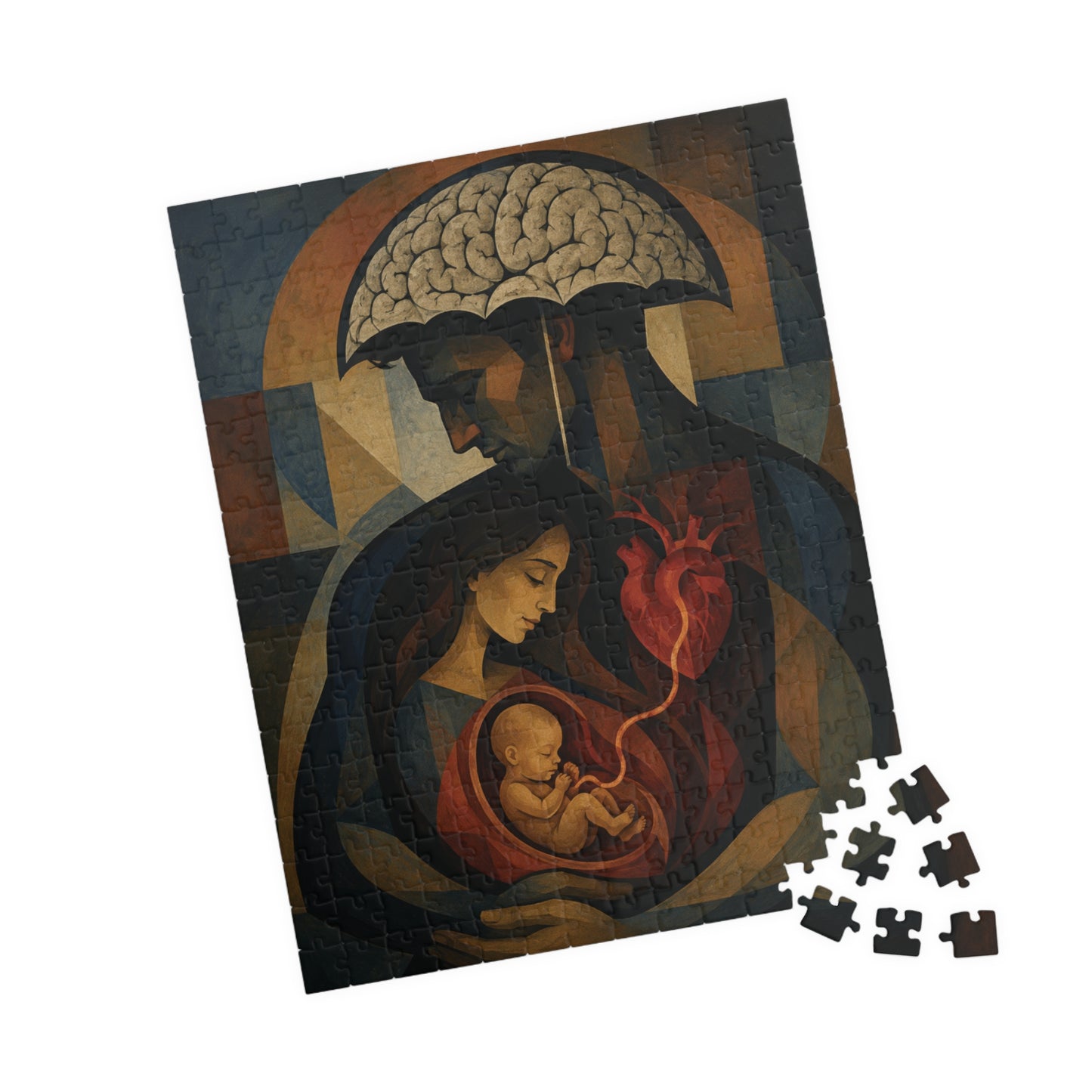 Embrace of Life 520‑Piece Art Puzzle — Seven-Month Lullaby Modernism Painting
