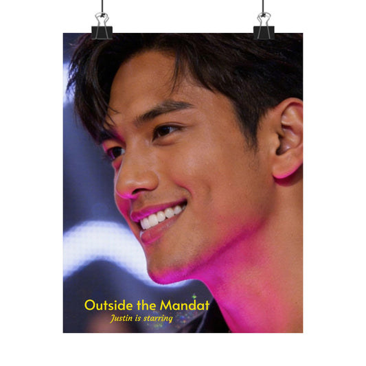 Matte Vertical Poster — 'Outside the Mandate' Justin Portrait