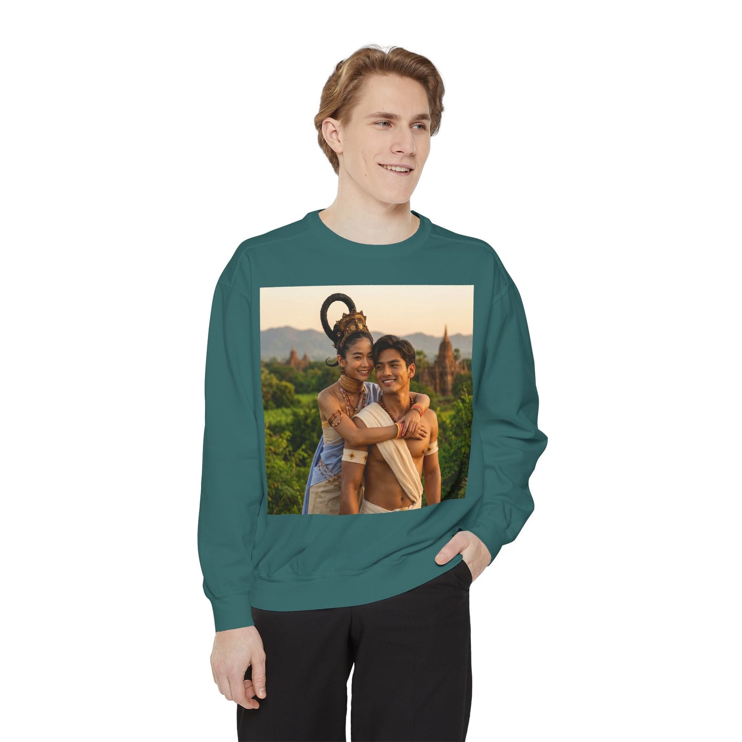 Couple Portrait Sweatshirt — Romantic Travel Photo Crewneck