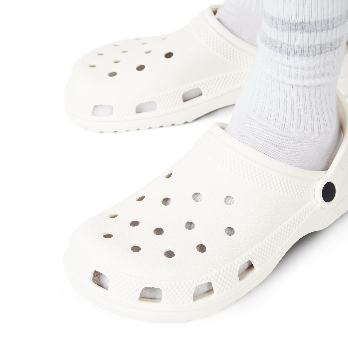 White EVA Foam Clogs — Lightweight Waterproof Slip-On Shoes