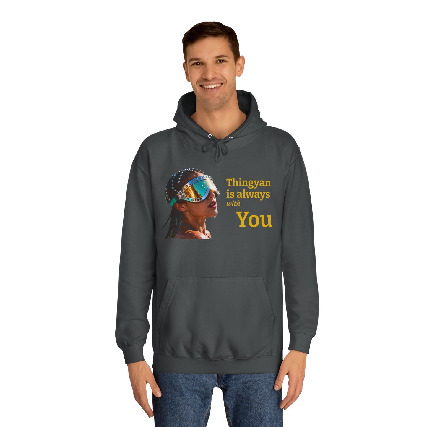College Hoodie — "Thingyan Is Always with You" Burmese Festival Graphic