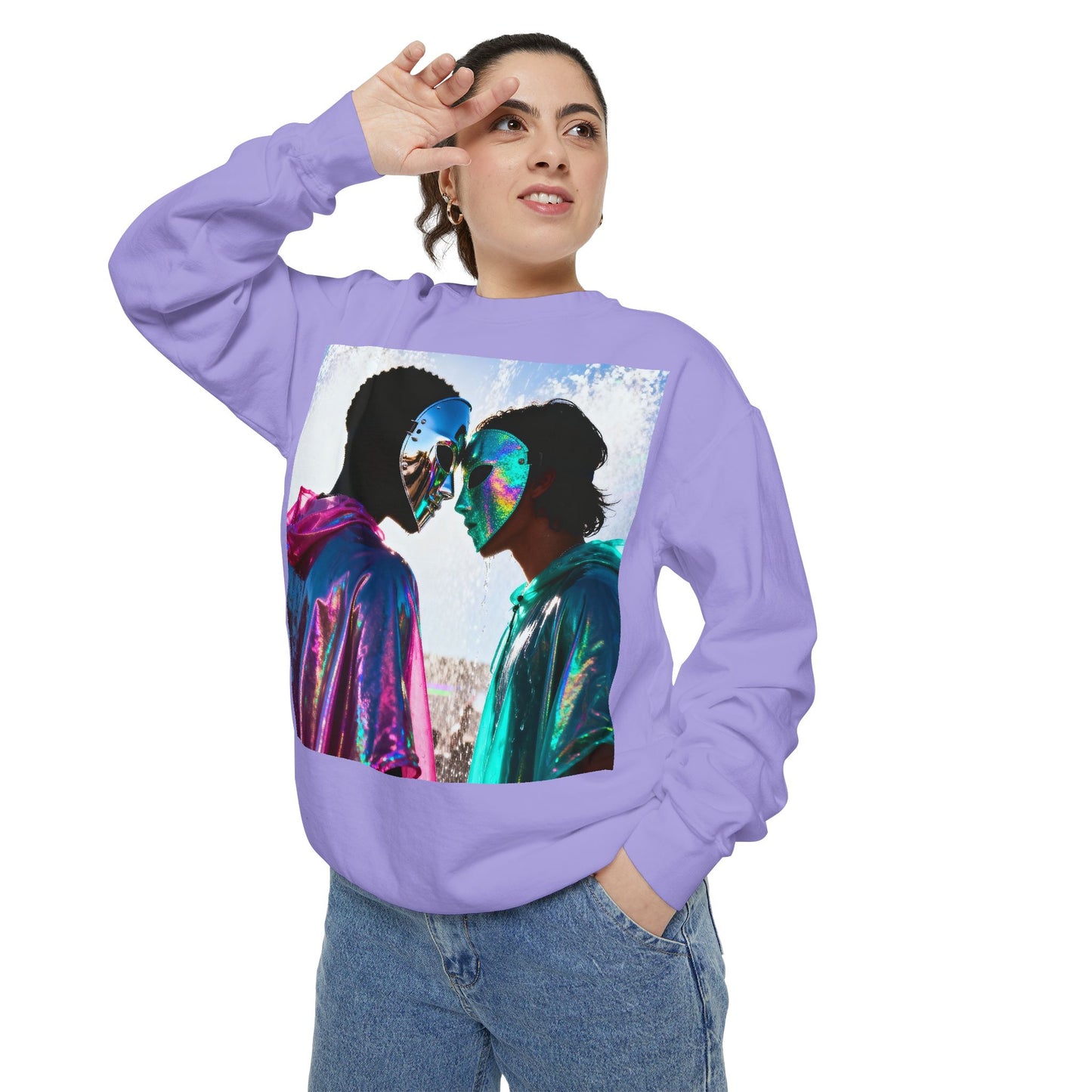 Cosmic Lovers Art Sweatshirt
