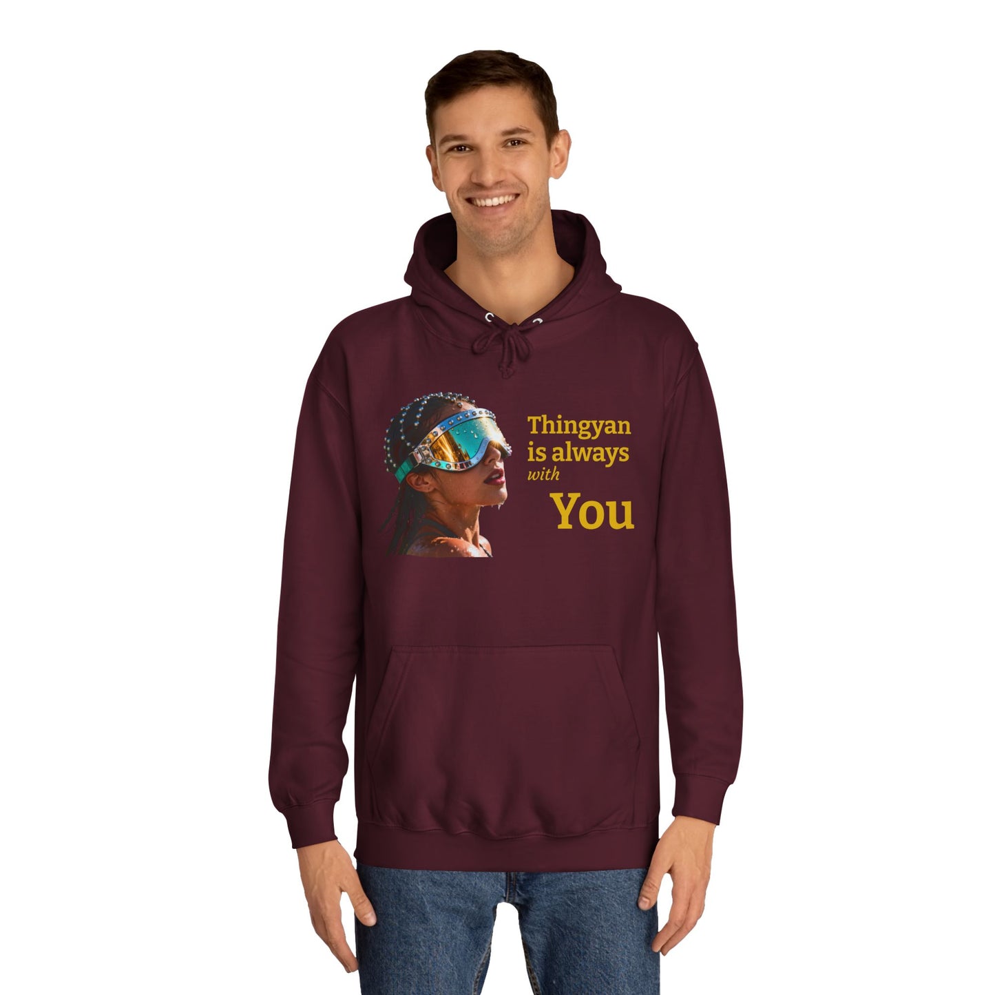 College Hoodie — "Thingyan Is Always with You" Burmese Festival Graphic