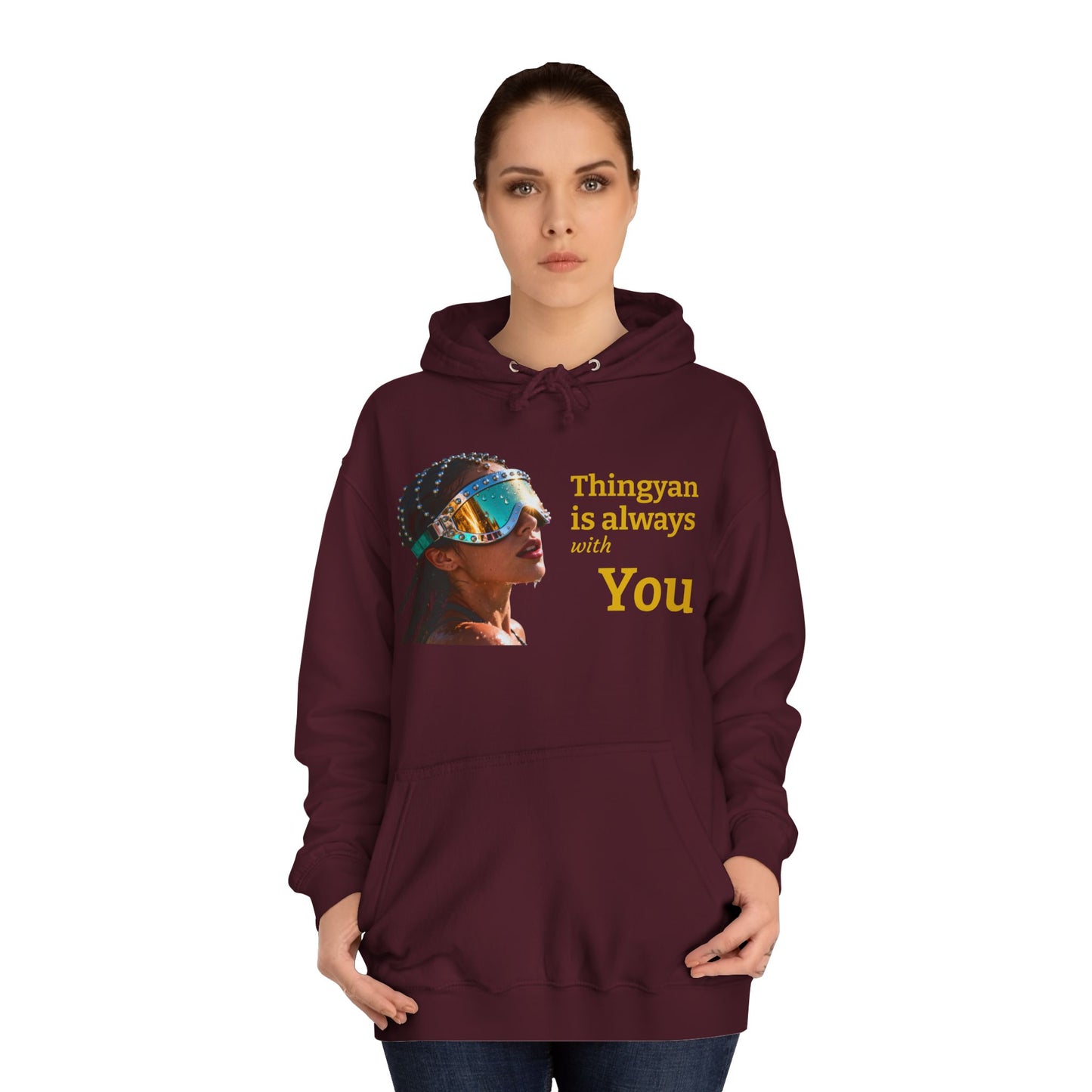 College Hoodie — "Thingyan Is Always with You" Burmese Festival Graphic