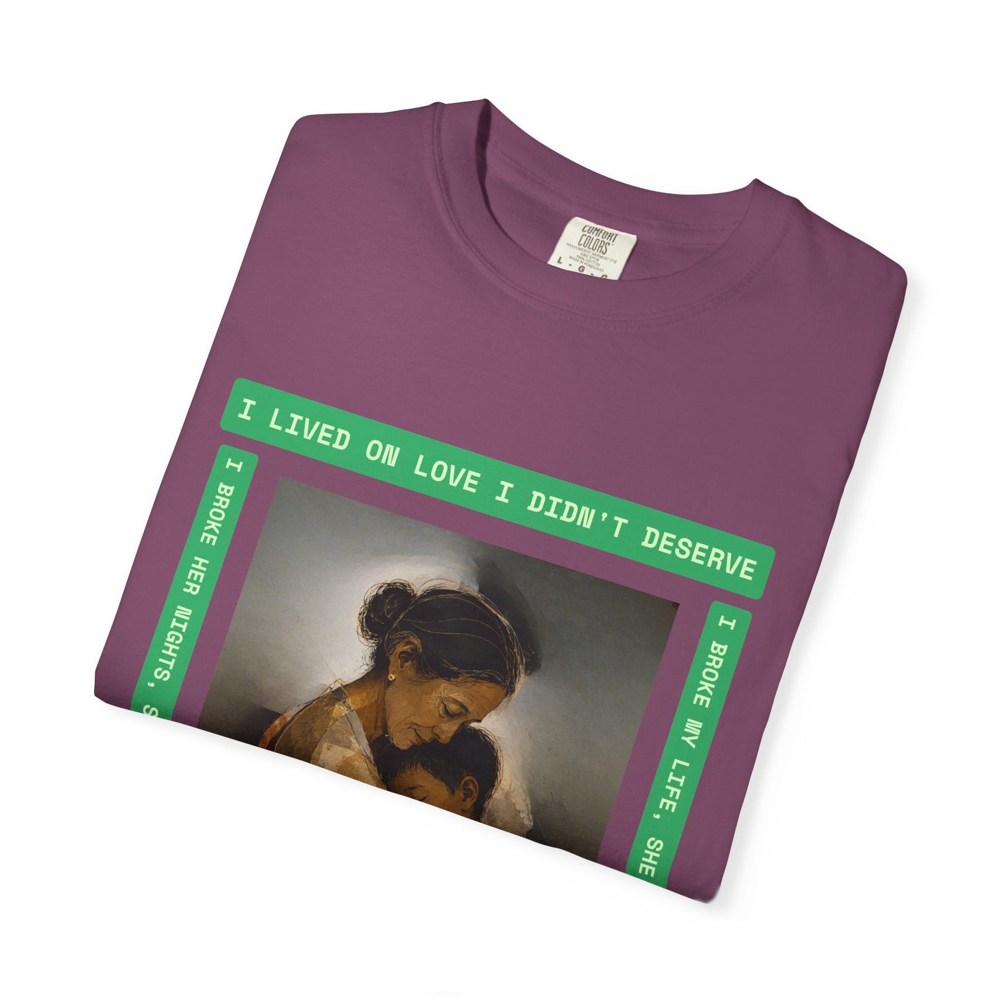 T-Shirt — 'I Lived on Love I Didn’t Deserve' Mother & Child Art Tee