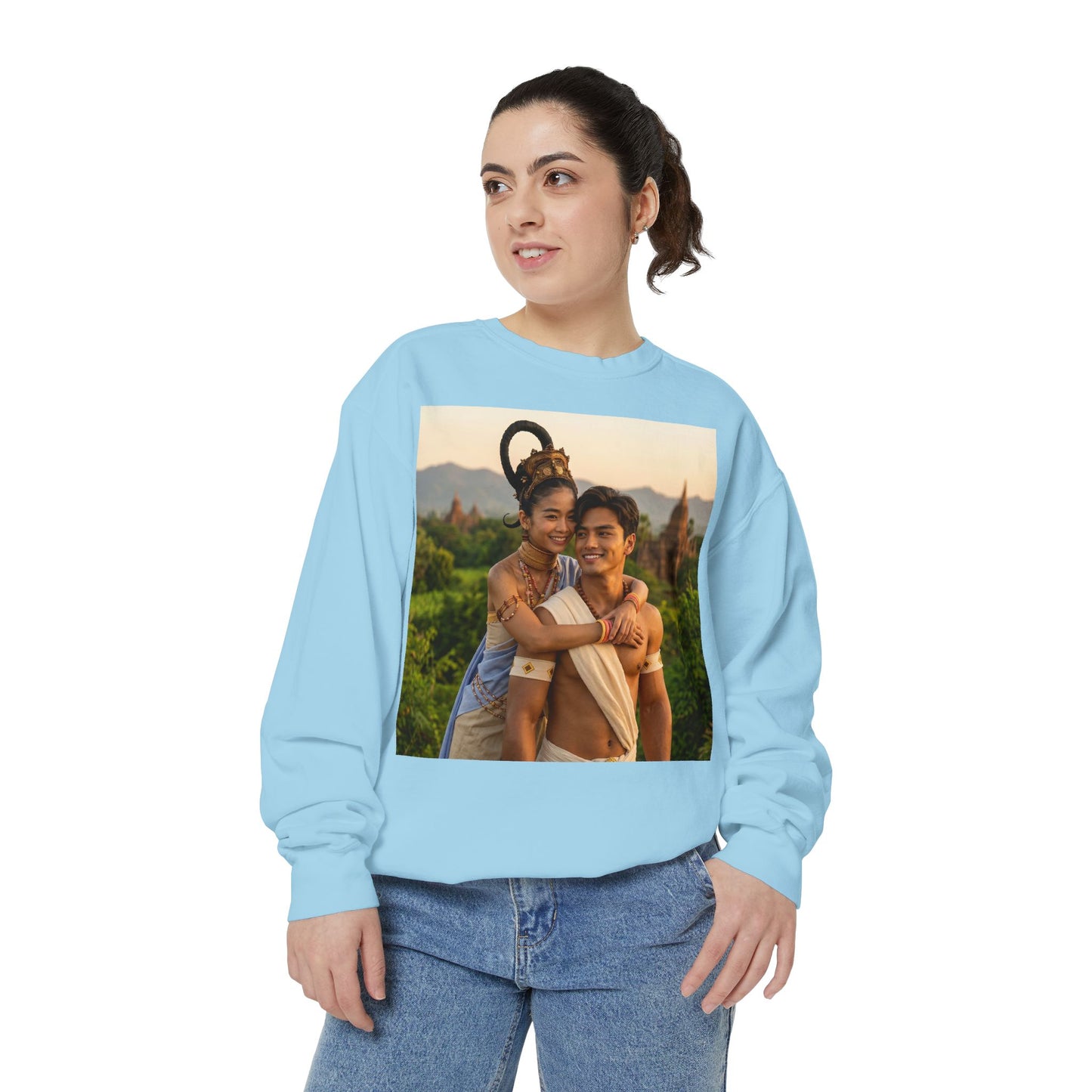 Couple Portrait Sweatshirt — Romantic Travel Photo Crewneck