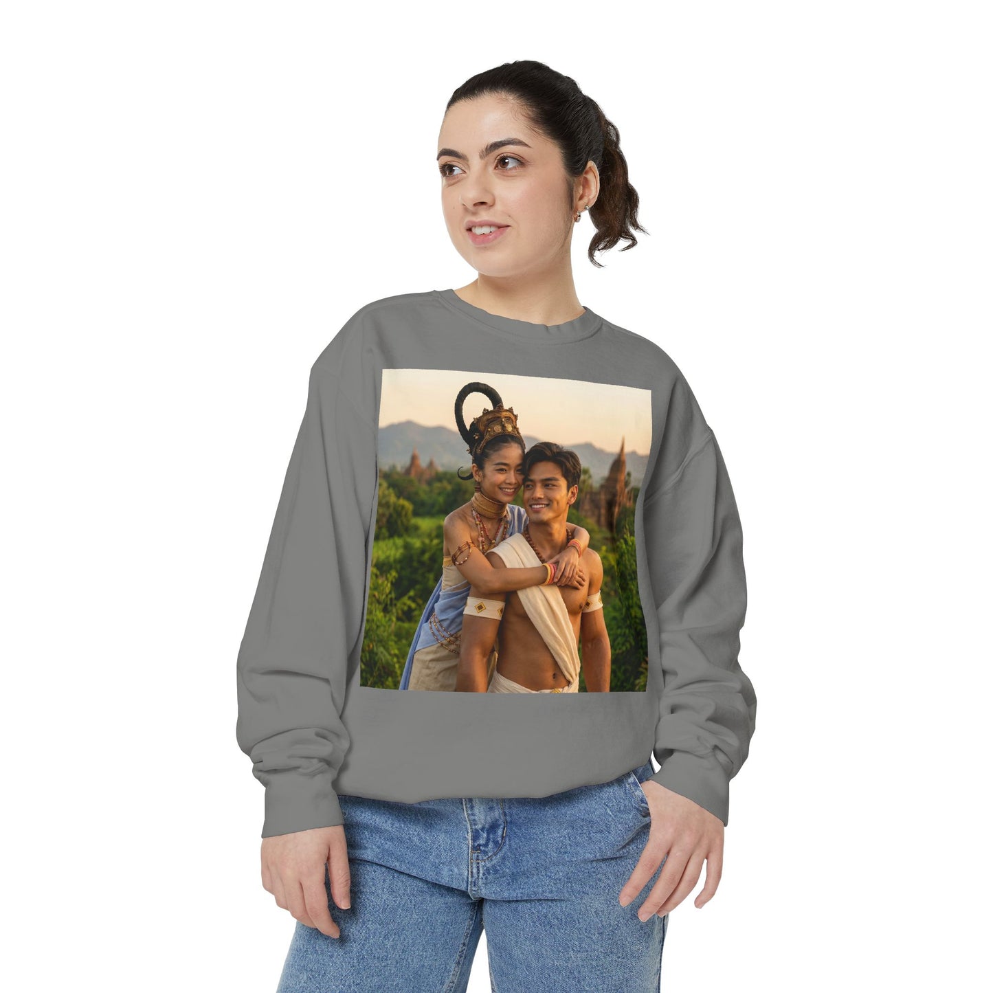 Couple Portrait Sweatshirt — Romantic Travel Photo Crewneck