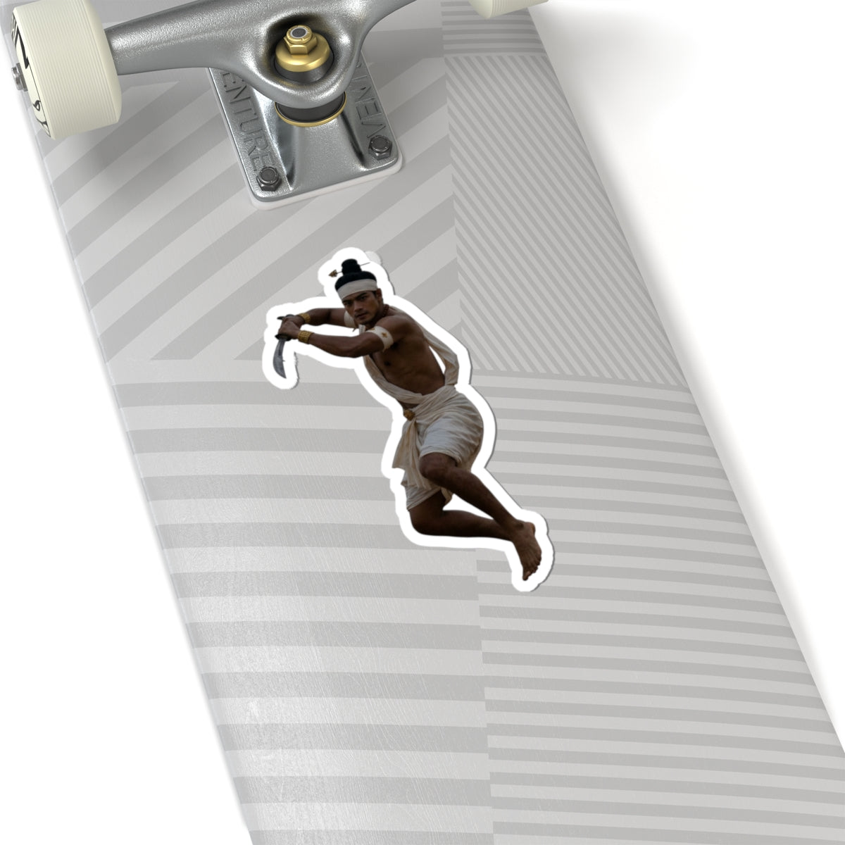 Warrior Dancer Kiss-Cut Sticker — Traditional Thai Archer Figure