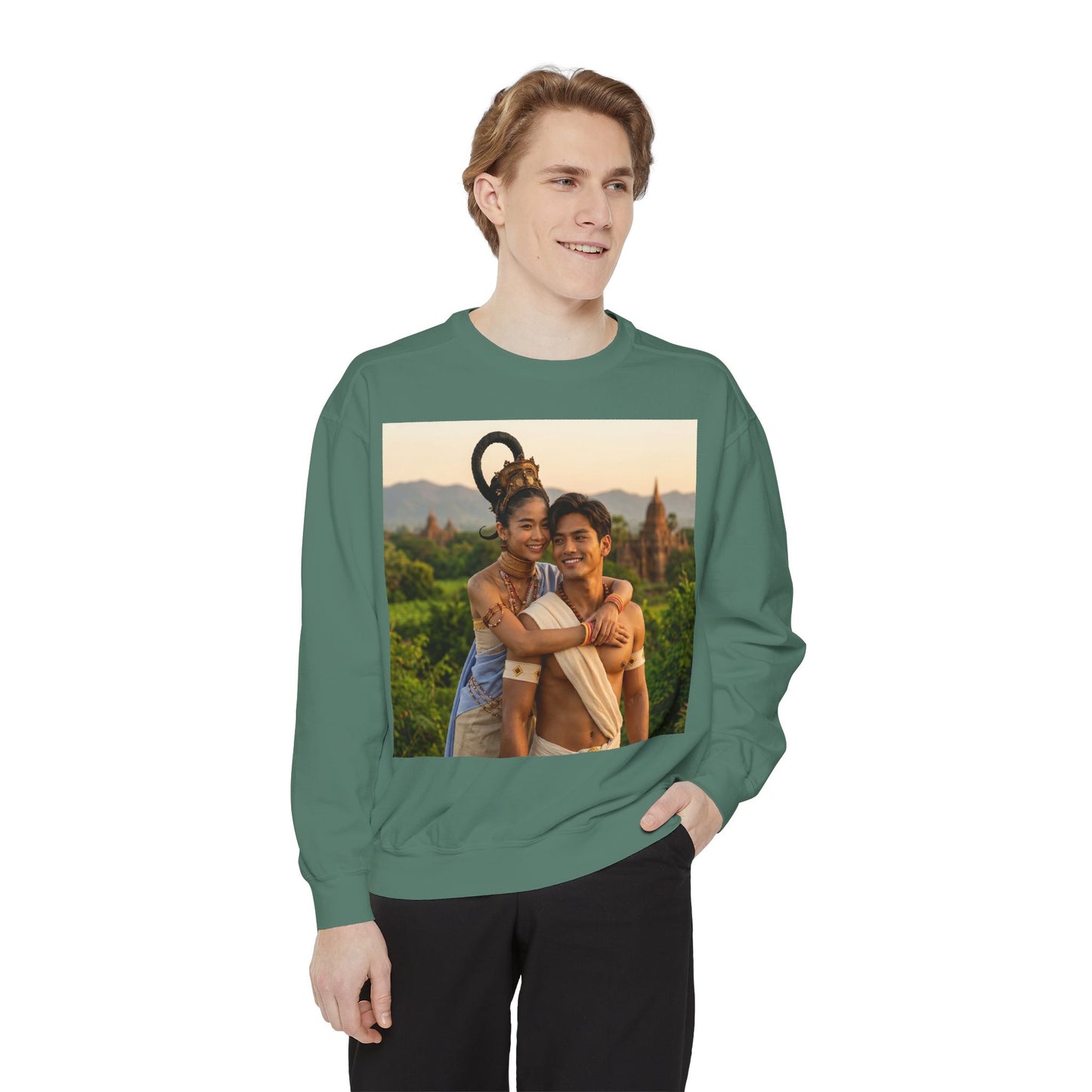 Couple Portrait Sweatshirt — Romantic Travel Photo Crewneck