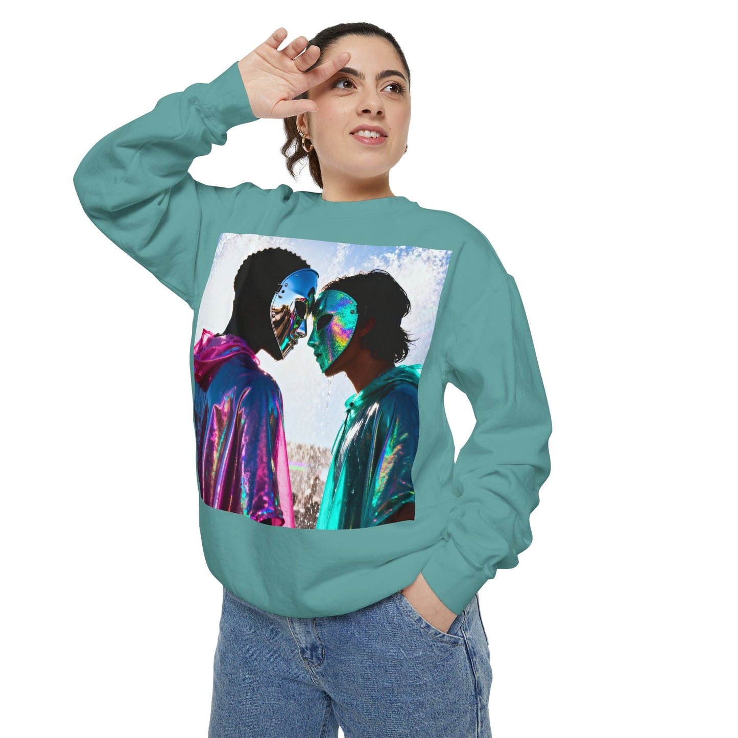 Cosmic Lovers Art Sweatshirt
