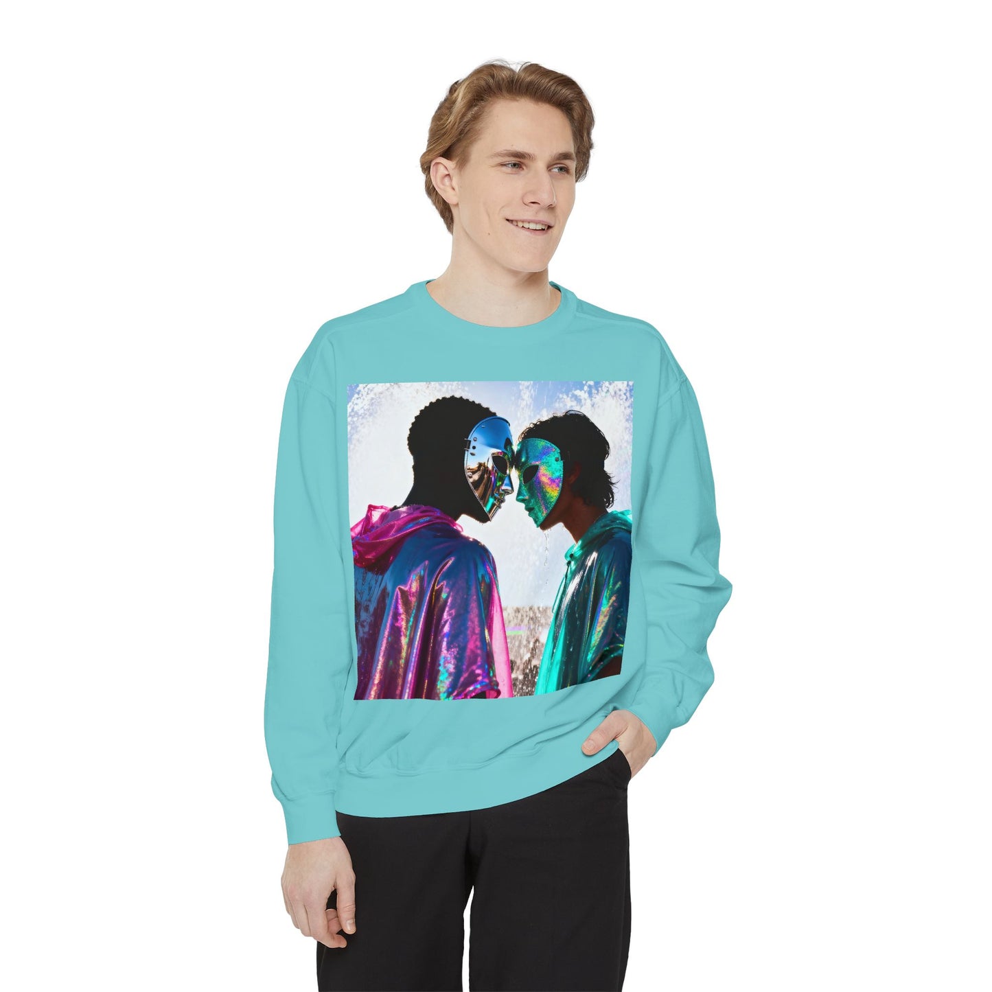 Cosmic Lovers Art Sweatshirt