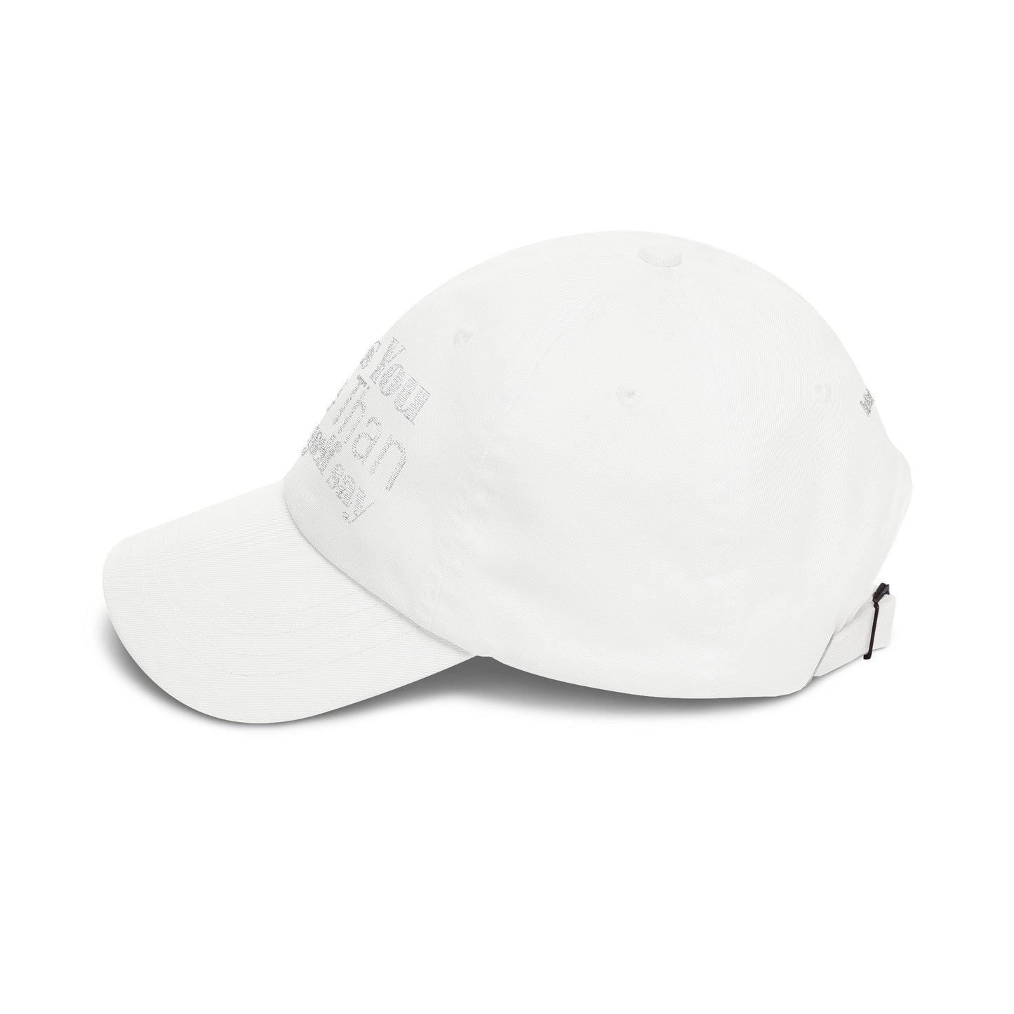 Classic Dad Cap — Embroidered ‘I Miss You More Than I’ll Ever Say’ White Baseball Hat