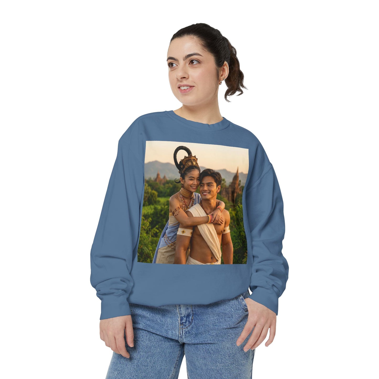 Couple Portrait Sweatshirt — Romantic Travel Photo Crewneck