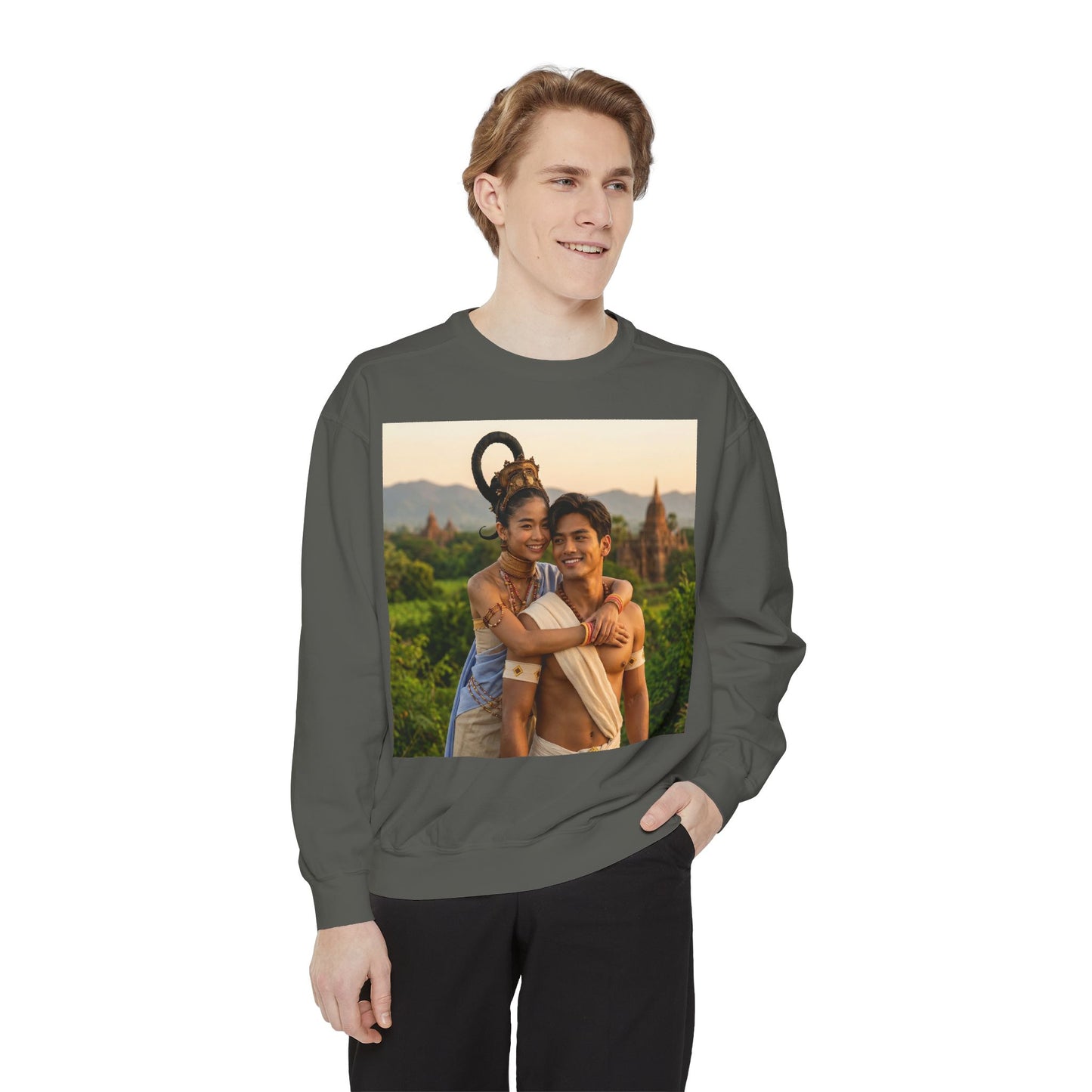 Couple Portrait Sweatshirt — Romantic Travel Photo Crewneck