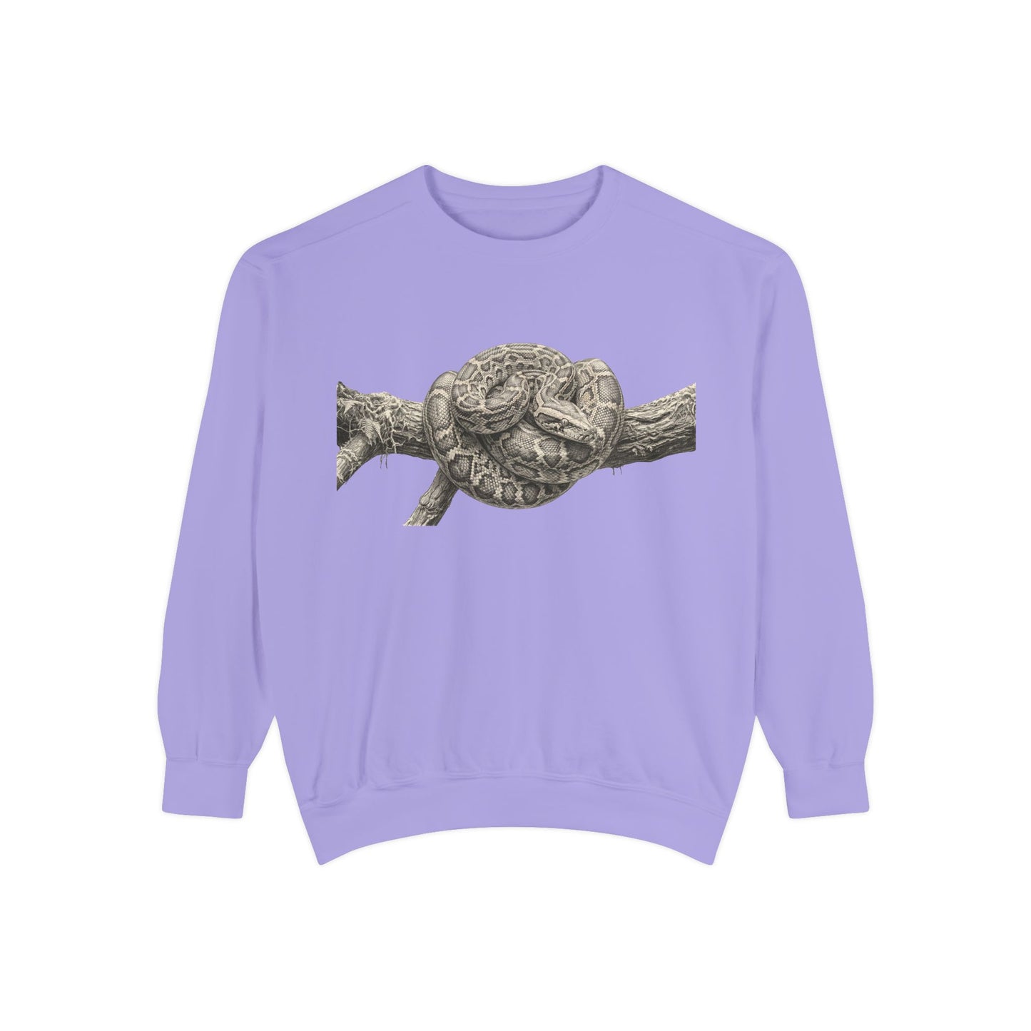 Unisex Garment-Dyed Sweatshirt (Burmese Python)